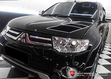 CS-II Paint Protection Indonesia Black Mitsubishi Challenger Glossy