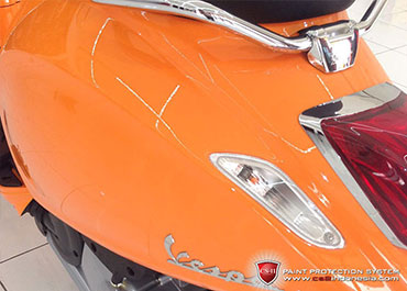 CS-II Paint Protection Indonesia Orange Piaggio Vespa Glossy