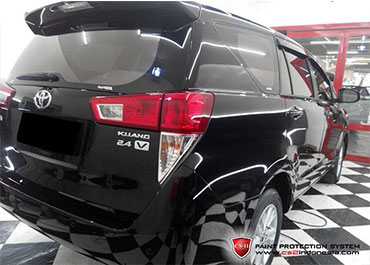 CS-II Paint Protection Indonesia Black Toyota Innova Glossy
